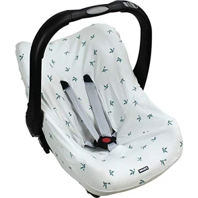 Image de Dooky Seat Cover 0+ Origami Swallow Grey Housse de siège auto (pour système ceinture 3 et 5 points, pour la tranche d&#039;âge 0+, convient à plupart des marques), Gris 126804