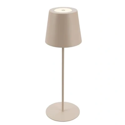 Image de BRILONER lampe de table LED sans fil, tactile, à intensité variable, réglable en hauteur, LED, camping, table, accu, d&#039;extérieur, 36x10,5 cm, Beige