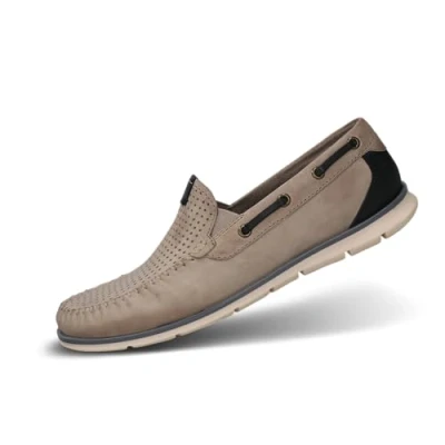 Image de bugatti Bruno Mocassins, Homme, Taille: 43, Grey Cuir