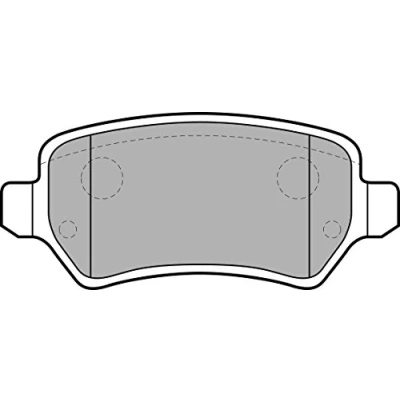 Image de DELPHI LP2209 Jeu de plaquettes frein non préparé pour indicateur d&#039;usure avec feuille collante accessoires OPEL: Astra H 3/5 portes, Zafira A