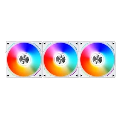 Image de Lian Li UNI Fan AL120 RGB PWM Lüfter, 3er Pack INKL. Controller 120mm, Weiãÿ