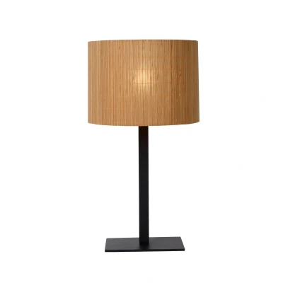 Image de Lucide Magius lampe à poser Ø 28 x 52 cm brun clair et noir