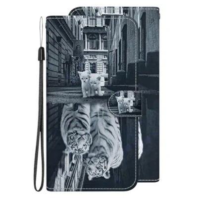 Image de ELzEy Coque pour Samsung Galaxy A05S, Housse de Protection Anti Choc avec [Magnétique] [Carte Fentes] Etui A05S à Rabat Pochette Portefeuille en Cuir PU