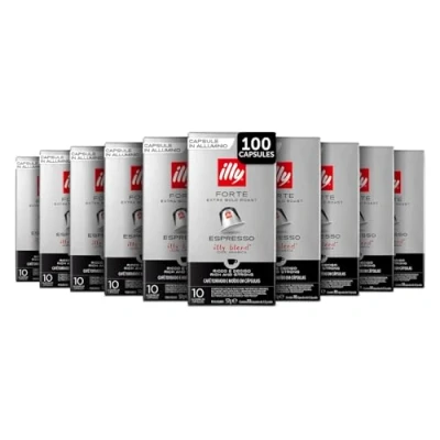 Image de Café Illy Torréfié FORTE en capsules compatibles* 10 étuis de