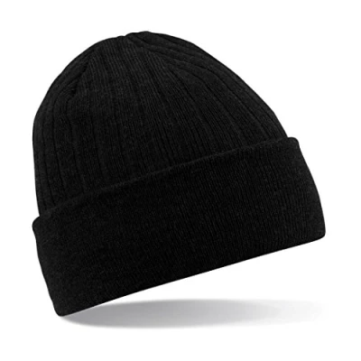 Image de Beechfield B447.BLK Thinsulate Bonnet Mixte, Noir, Taille Unique