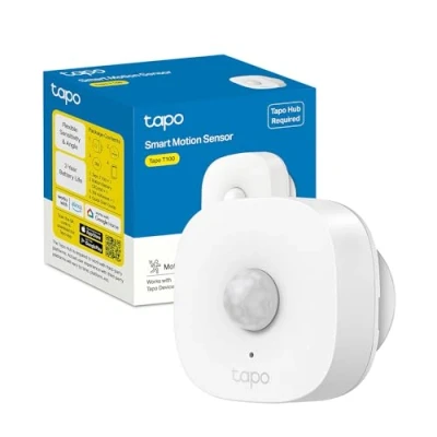 Image de Tapo Détecteur de mouvement intelligent T100, capteur intelligent, détection longue portée (120, 7 m), lumière activée par le mouvement, alertes instantanées, Hub requis