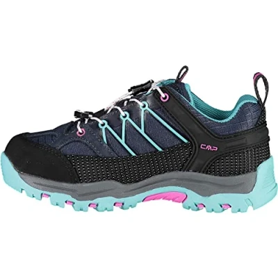 Image de CMP Kids Rigel Low Trekking Shoes WP Mixte Enfant Chaussures de randonnée, Bleu Foncé Turquoise B Blue Acqua, 31 EU