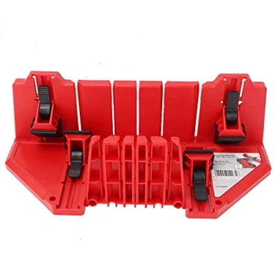 Image de Boîte de Scie à Onglets Multifonction, Capacité Coupe 22,5, 45, 90, Boite pour Onglets, avec 6 Vis