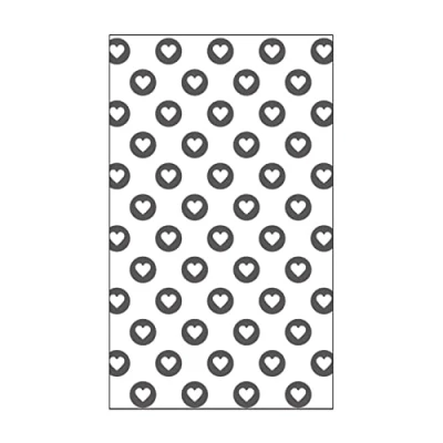Image de Vaessen Creative Mini Pochoir pour Gaufrage, Plein de Cœurs, Ajouter La Texture et dimension à des Pages Scrapbook, Cartes Autres Loisirs Créatifs sur Papier