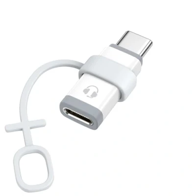Image de MoKo Adaptateur Lightning vers USB C Audio, Casque Audio Compatible avec iPhone16/15 Pro Max Plus, iPad Air/Pro, Pas pour Charge/Transfert de Données, Blanc