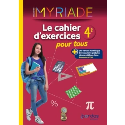 Image de Myriade Maths 4e 2024 Cahier d&#039;exercices pour tous (Broché)