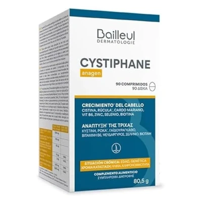 Image de Biorga Bailleul Dermatologie Cystiphane Anagen Complément alimentaire pour perte de cheveux 90 comprimés