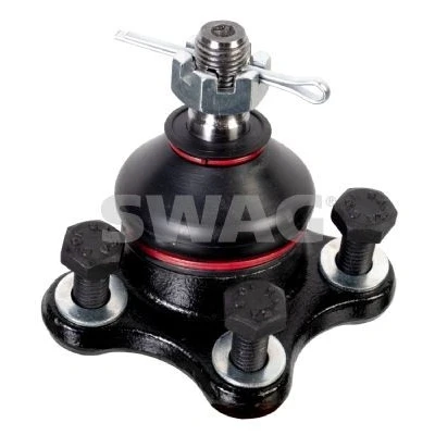 Image de SWAG 83 94 2398 Rotule de suspension Essieu avant gauche, supérieur, droit avec ecrou crénelé 13,6 pour bras oscillant transversal
