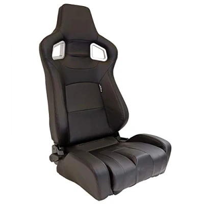 Image de AUTO STYLE Siège baquet &#039;RS6 II&#039; Noir Mattes Simili Cuir Dossier régable incl. glissières