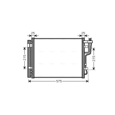 Image de PRASCO HY5189D Condenseur De Clim avec déshydrateur 13,0 8,5 Aluminium 425 KIA: cee‘d I 5 portes, Break, Pro 3 portes