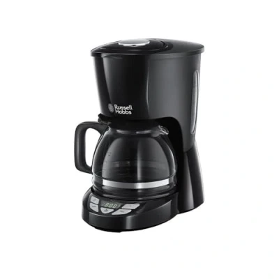 Image de Russell Hobbs Cafetière filtre [Programmable, Technologie WhirlTech pour extraction &amp; arôme optimaux] Textures (10 tasses, verseuse en verre 1,25L, plaque chaude, auto off) 22620 56