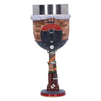 Image de Nemesis Now gobelet Harry Potter à plateforme 9 3/4 de 18,7 cm, en résine, produit officiel Potter, 3/4, verre Poudlard Express, moulé dans la résine plus fine,