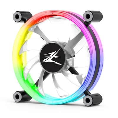 Image de Zalman ZM LF120 système de refroidissement d&#039;ordinateur Boitier PC Ventilateur 12 cm Noir, Blanc Neuf