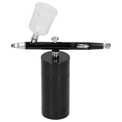 Image de Jeffergarden Aérographe modelisme Kit G11 Pompe à Action Unique Rechargeable dans la Main Pulvérisation Intégré en Aluminium Ensemble pour Le Maquillage Art Décoration de Gâteau