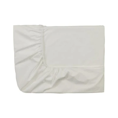 Image de Essix Drap Housse Royal Line Percale de Coton Meringue 120 x 190 cm