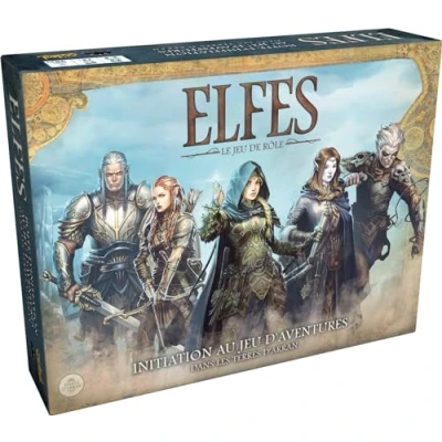 Image de Asmodee Black Book Editions Elfes : Le Jeu de rôle Initiation au d&#039;Aventures dans Les Terres d’Arran Jeux société à partir 14 Ans 2 6 Joueurs Version française