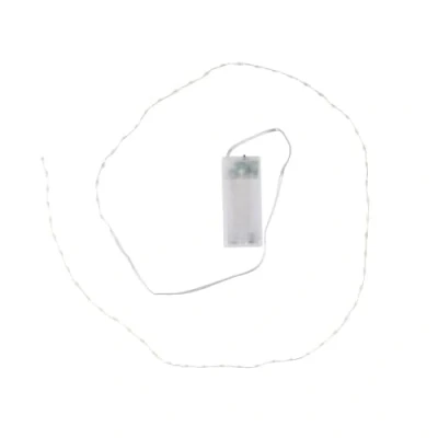 Image de Ideen mit Herz Guirlande lumineuse à fil LED distance entre la lumière de 1,5 cm Très petite les lampes Blanc chaud Fonctionne Avec piles fonction minuterie (60 LED,