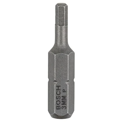 Image de Bosch Accessories 3 Pièces Jeu de Embouts Vissage Extra Dure pour Vis à Six Pans Creux, HEX3 Epaisseur, 25mm Longueur