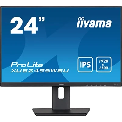 Image de iiyama ProLite XUB2495WSU B5 écran plat de PC 61,2 cm (24.1 ) 1920 x 1200 pixels WUXGA LCD Noir Neuf