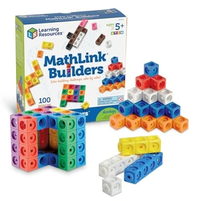 Image de Learning Resources Cubes de construction MathLink Explorateurs STEM