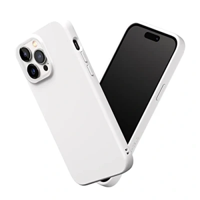 Image de RhinoShield Coque Compatible avec [iPhone 14 Pro Max] SolidSuit Fine Technologie d&#039;absorption des Chocs et Finition Premium Matte Blanc Classic