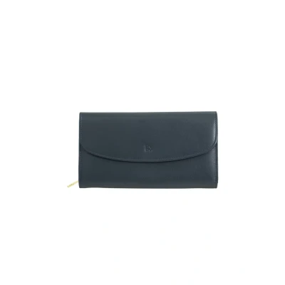 Image de DUDU Portefeuille Grandes Dimensions pour Femme en Cuir véritable, protégé par Une Protection RFID, Porte Monnaie à Fermeture éclair, Multi Compartiments Navy