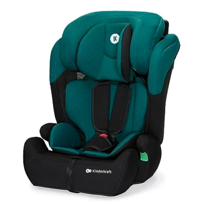 Image de Siège auto I size 76 150 cm KINDERKRAFT COMFORT UP2 Têtière ajustable Installation rapide 15 mois à 12 ans Vert