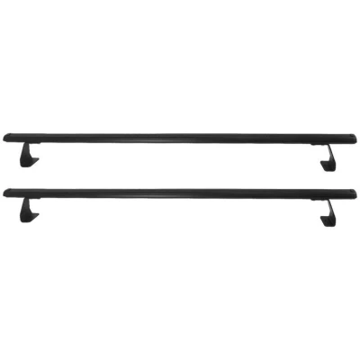Image de Barres de Toit transversales Compatible avec VW T5 Caravelle 2003 à 2015 Aluminium Noir