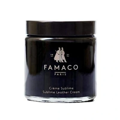 Image de Famaco Crème Sublime 100 ml BLEU MARINE Cire d&#039;Abeille, de Carnauba &amp; Huile d&#039;Argan Recolore et Hydrate le Cuir Redonne la Brillance