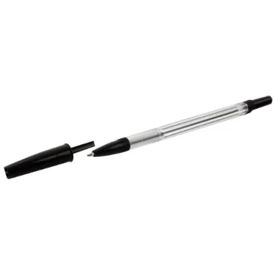 Image de Whitebox Uno Stylo bille Trait moyen Noir Lot de 50 (Import Royaume Uni)