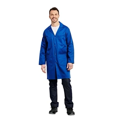 Image de Hurry Jump Blouse Bleu Coton Homme Femme Lycée Collège rentrée des Classes bac Pro Cap Industrie T7 60/62