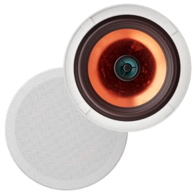 Image de Herdio 6.5 Pouces Haut parleurs de Plafond Enceinte encastrable Plafond, Compatible avec Bluetooth,Blanc,(8 Ohms,300 Watts)