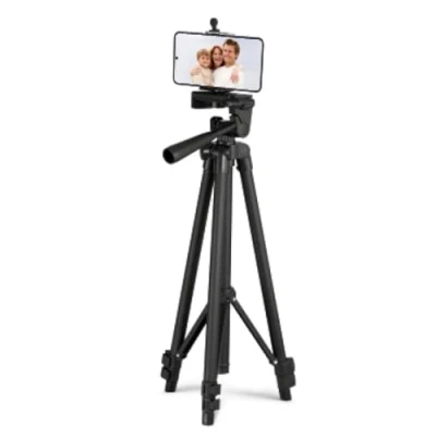Image de Hama Trépied &#039;Star Smartphone&#039; 112 3D avec déclencheur &#039;BRS3&#039; (pour Smartphone/Tablette, support lumineux, idéal pour les vlogers, tiktok, instagram, facebook, Youtube, seflie, tutos maquillage)