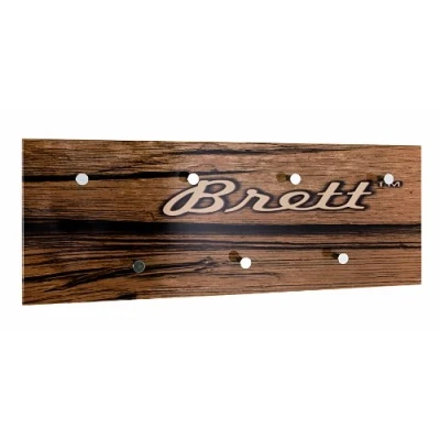Image de HAKU Möbel Porte Manteau Mural, MDF, Motif Chromé, L 80 X P 6 H 30 cm