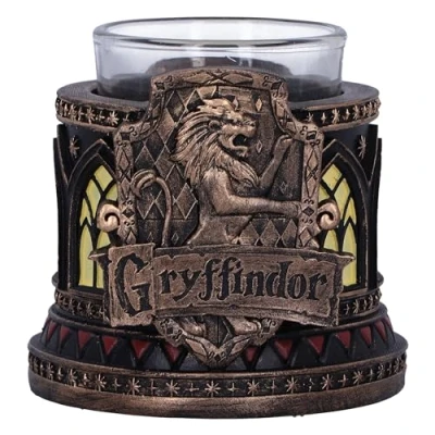 Image de Nemesis Now Photophore Harry Potter Gryffondor 7,5 cm, résine, Bronze, Produit sous Licence Officielle Potter, bougeoir Gryffondor, moulé dans la résine Plus Fine, habilement Peint à Main