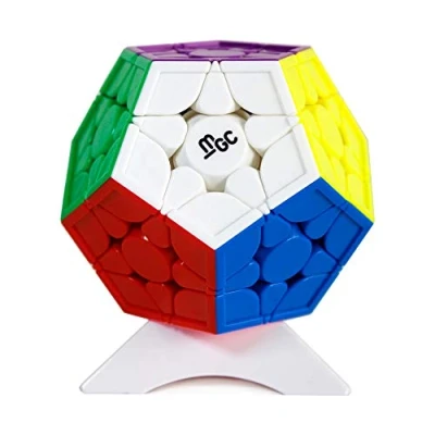 Image de OJIN Yongjun YJ MGC 3x3 Mégamix Dodécaèdre M Cube Lisse Twist Puzzle Jouets spéciaux avec Un trépied (Autocollant)