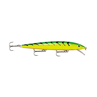 Image de Rapala Leurre de Pêche Husky Jerk Matériel avec Corps Densité Neutre d&#039;Eau Douce Prof Nage 1.2 2.4m Taille 12cm / 13g Fabriqué en Estonie Firetiger