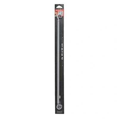 Image de Douceur d&#039;Intérieur SPIRALIA Tringle Deco Extensible 10mm, Gris, 40 &lt; 60 cm