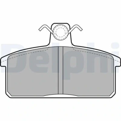 Image de DELPHI LP1201 Jeu de plaquettes frein non préparé pour indicateur d&#039;usure avec tôle anti bruit accessoires SUZUKI: Vitara II SUV, I SUV