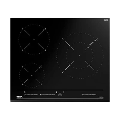 Image de Plaque à Induction TEKA IZC63015BKMSS 3 Zones de cuisson Verre trempé Arrêt Automatique