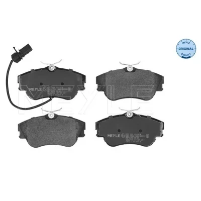 Image de MEYLE 025 234 4519/W Jeu de plaquettes frein ORIGINAL Quality Essieu avant contact signal d&#039;usure inclus avec tôle anti bruit