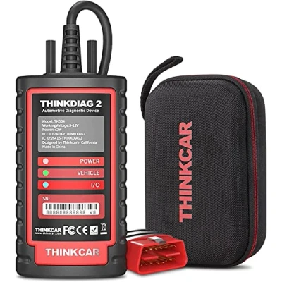 Image de Thinkcar Valise Diagnostic Auto ThinkDiag 2, OBD II français Fonctions avec 15 réinitialisation pour Systèmes Complets, Voiture Bluetooth 5.0 Soutien protocole Can FD