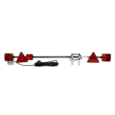Image de Spotlight Kit de signalisation Rampe Extensible 1.40m à 2.10m Long. Alimentation : 10m Contient 2 lanternes (1x 3 fonct. et 1x 4 fonct.) Feu
