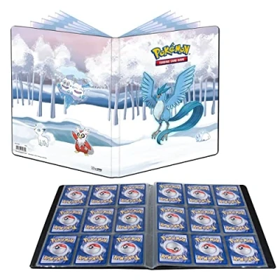 Image de Pokemon Ultra Pro Portfolio Forêt Givrée Format A4 Capacité de Rangement : 180 Cartes Jeux à Collectionner Accessoires pour Cahier Range Carte