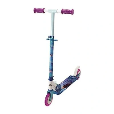 Image de Smoby La Reine des Neiges Patinette 2 Roues Pliable Trottinette Enfant Silencieuses 750363, 83, Bleu